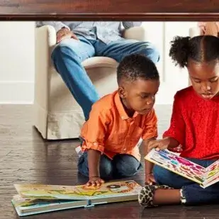 Kids doing study | CarpetsPlus Design Showroom of Hutchinson